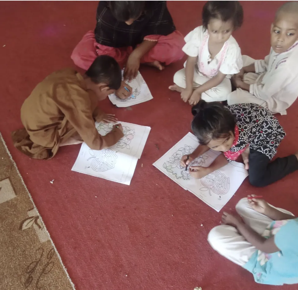 Children at the orphanage